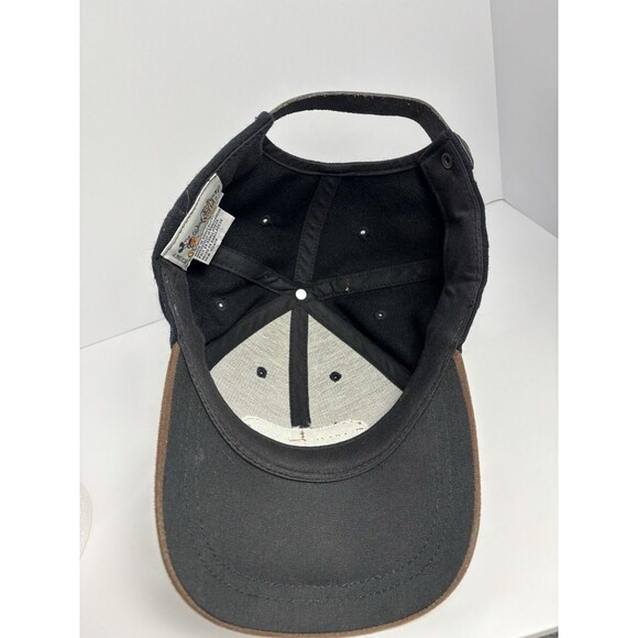 VTG Walt Disney World Metal Patch Hat Blue Brown Suede Brim - Picture 5 of 6